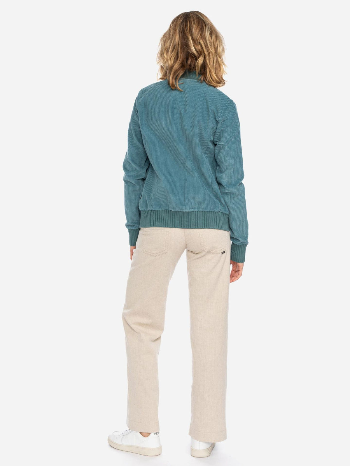 Ato Berlin Damen Breitcordjacke Bebe, Sea