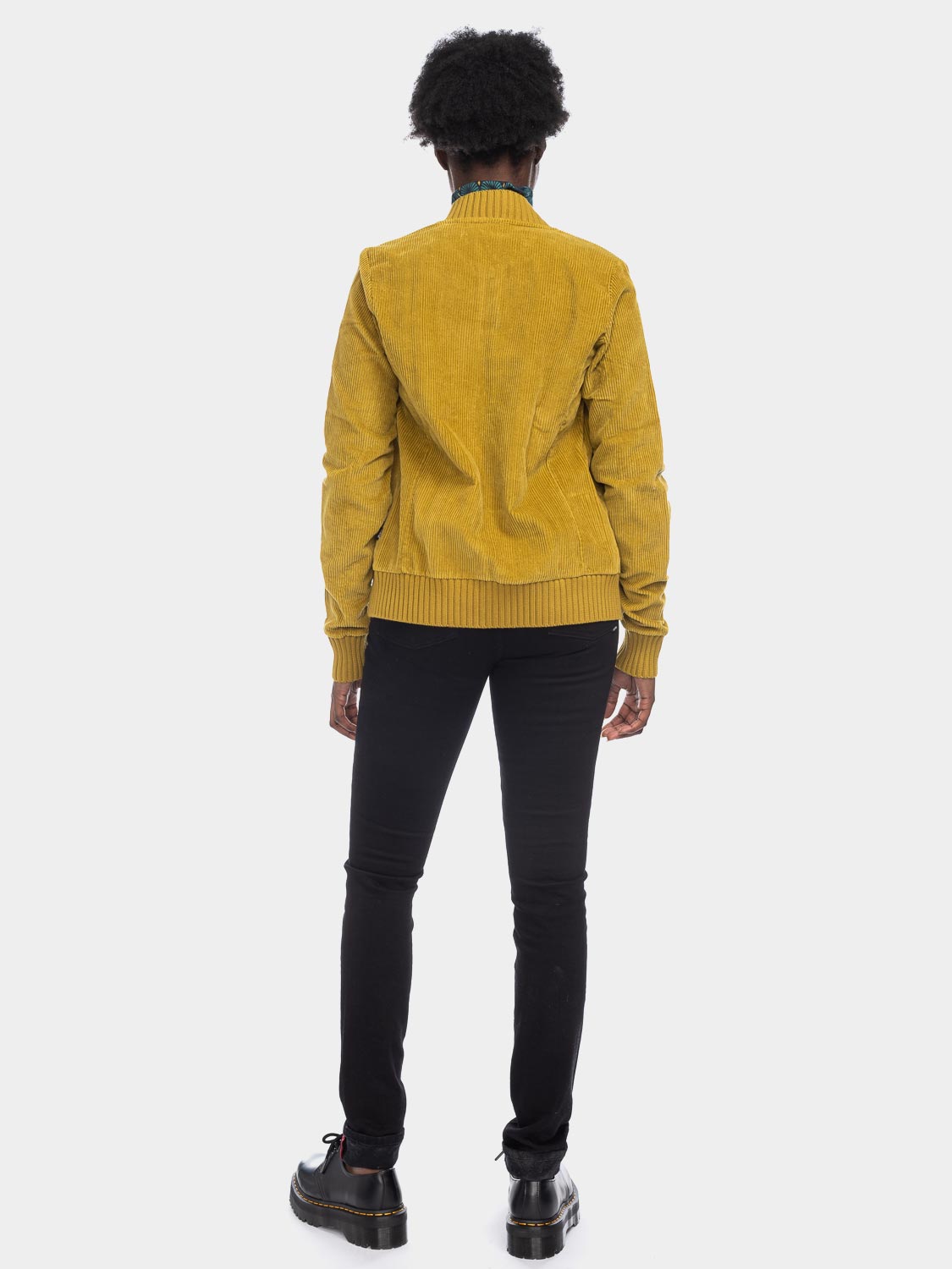 Ato Berlin Damen Breitcordjacke Bebe, Olive