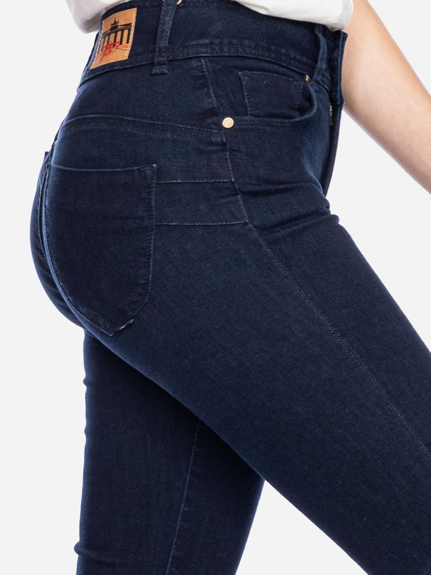 Ato Berlin - Jeans Jackie Slim Fit, Dunkelblau
