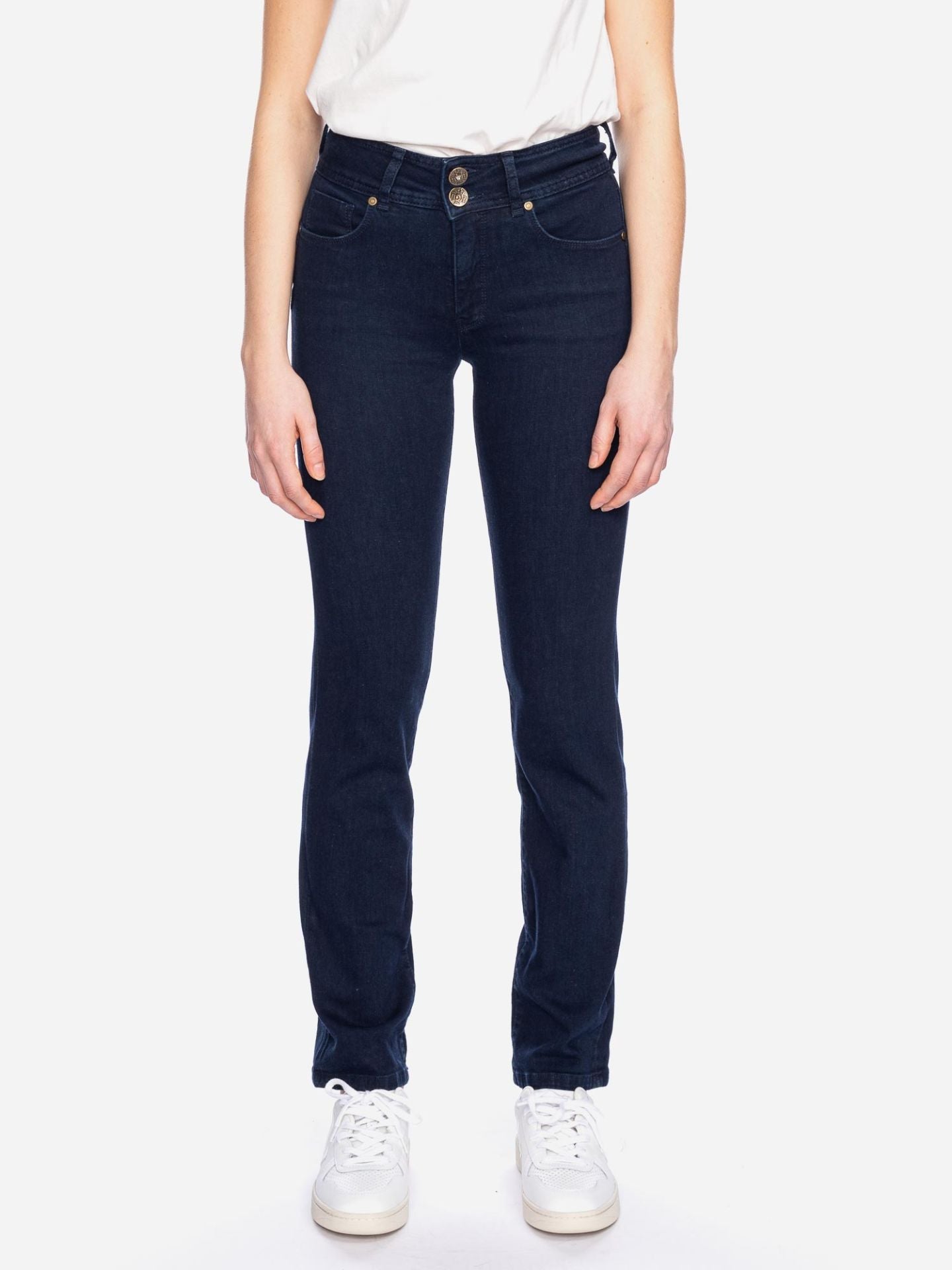 Ato Berlin - Jeans Jackie Slim Fit, Dunkelblau