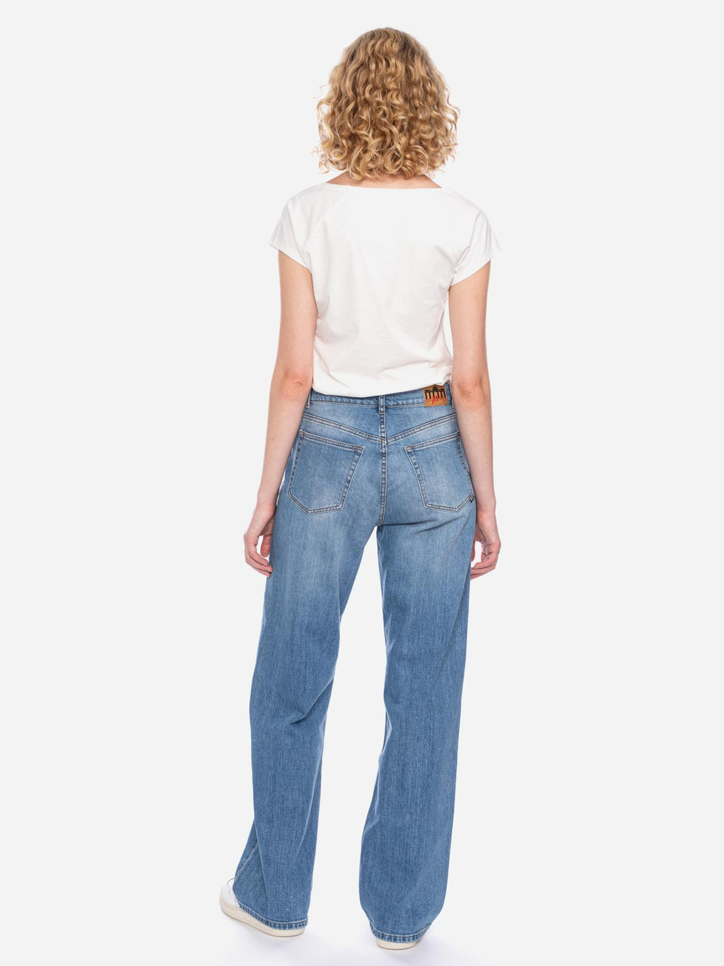 Ato Berlin Damen-Jeans Kendal in blue washed, Rückansicht