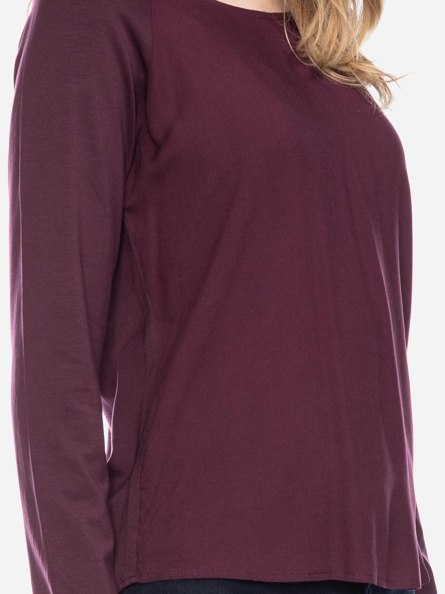 Ato Berlin Leichtes Longsleeve Mindy, Wine