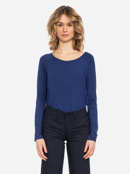 Ato Berlin Leichtes Longsleeve Mindy, Blau