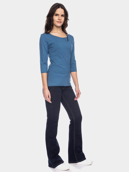 Ato Berlin Damen Shirt Caja, Stellar Blue