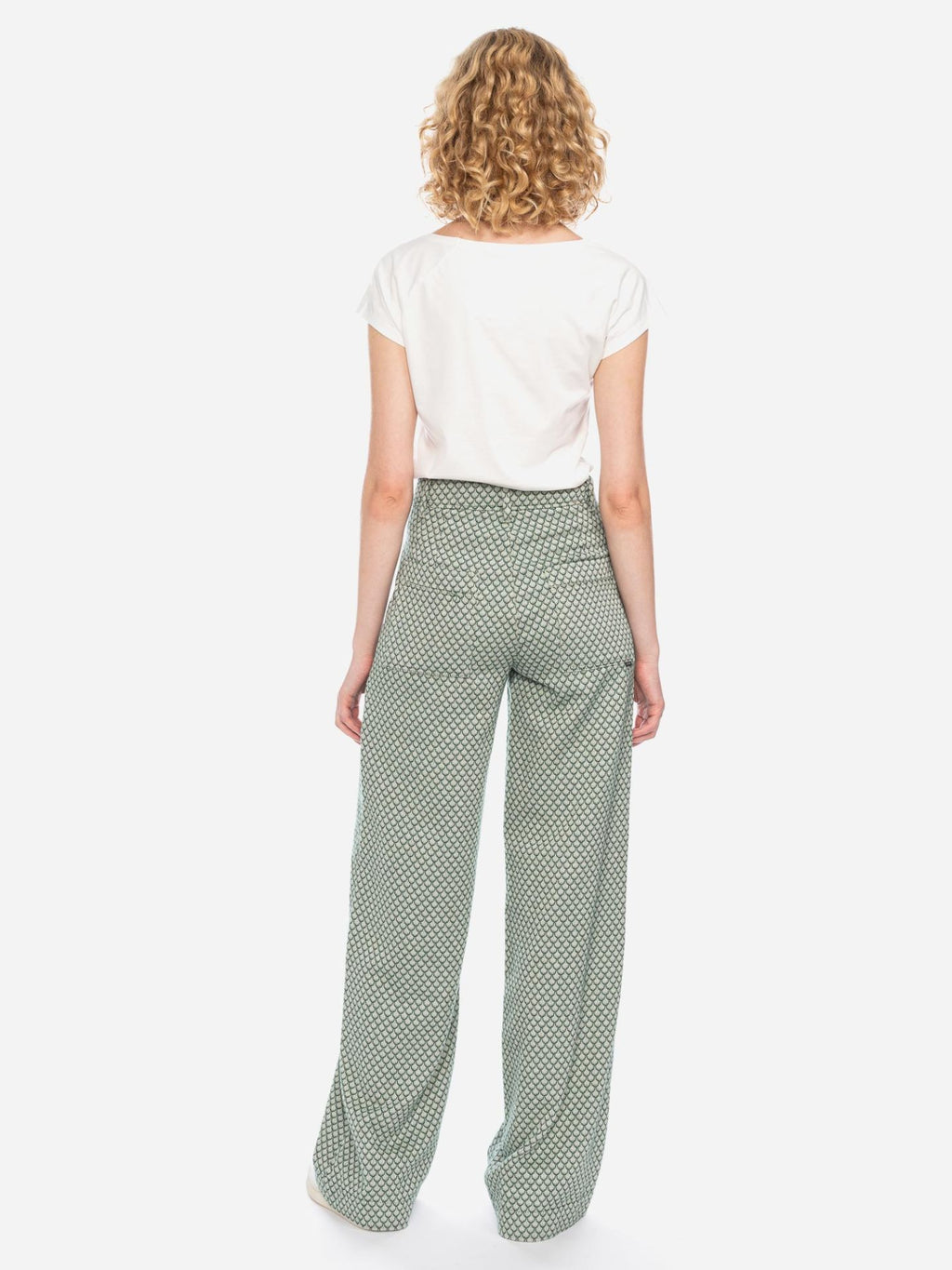 Ato Berlin Hose Lacy, Schuppenmuster grün