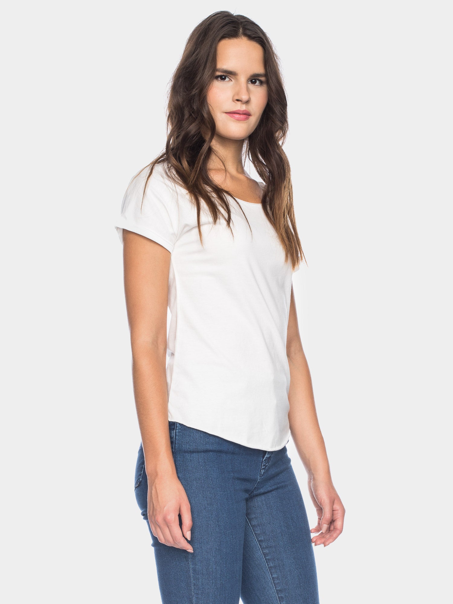 Ato Berlin Damen T-Shirt Cleo, White