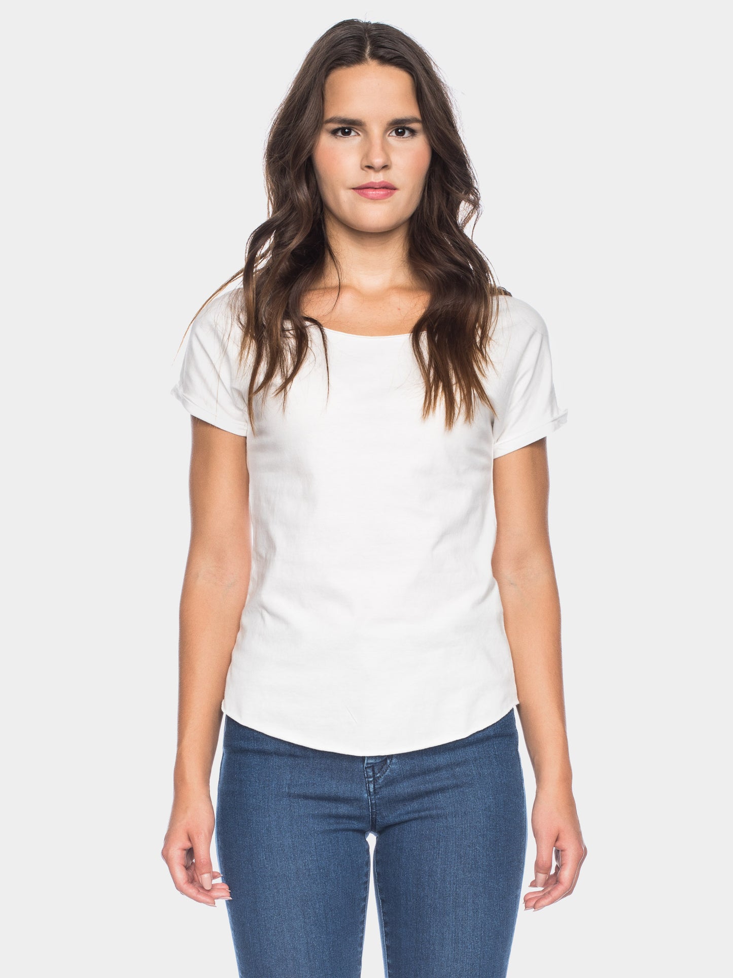 Ato Berlin Damen T-Shirt Cleo, White
