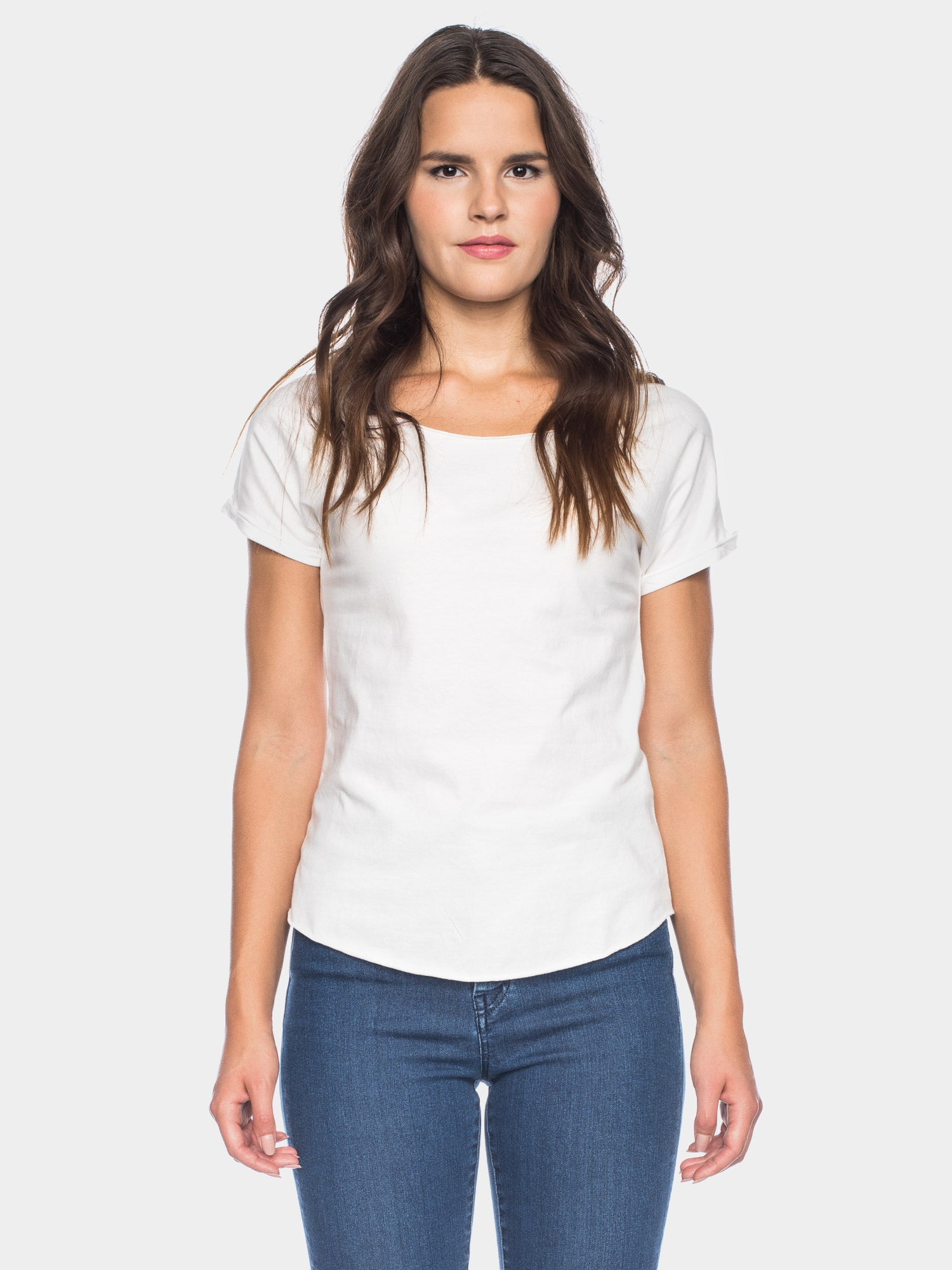 Ato Berlin Damen T-Shirt Cleo, White