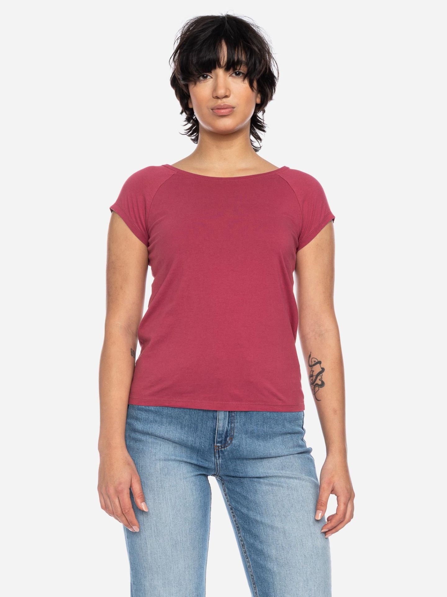 Ato Berlin T-Shirt Fini, Himbeer