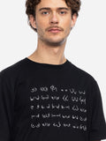 Ato Berlin Damen T-Shirt Maja Boobs Line, schwarz