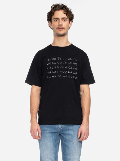 Ato Berlin Damen T-Shirt Maja Boobs Line, schwarz
