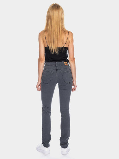 Ato Berlin - Jeans Jackie Slim Fit, Grau