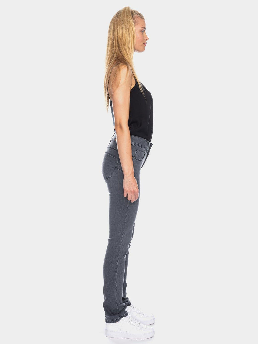 Ato Berlin - Jeans Jackie Slim Fit, Grau