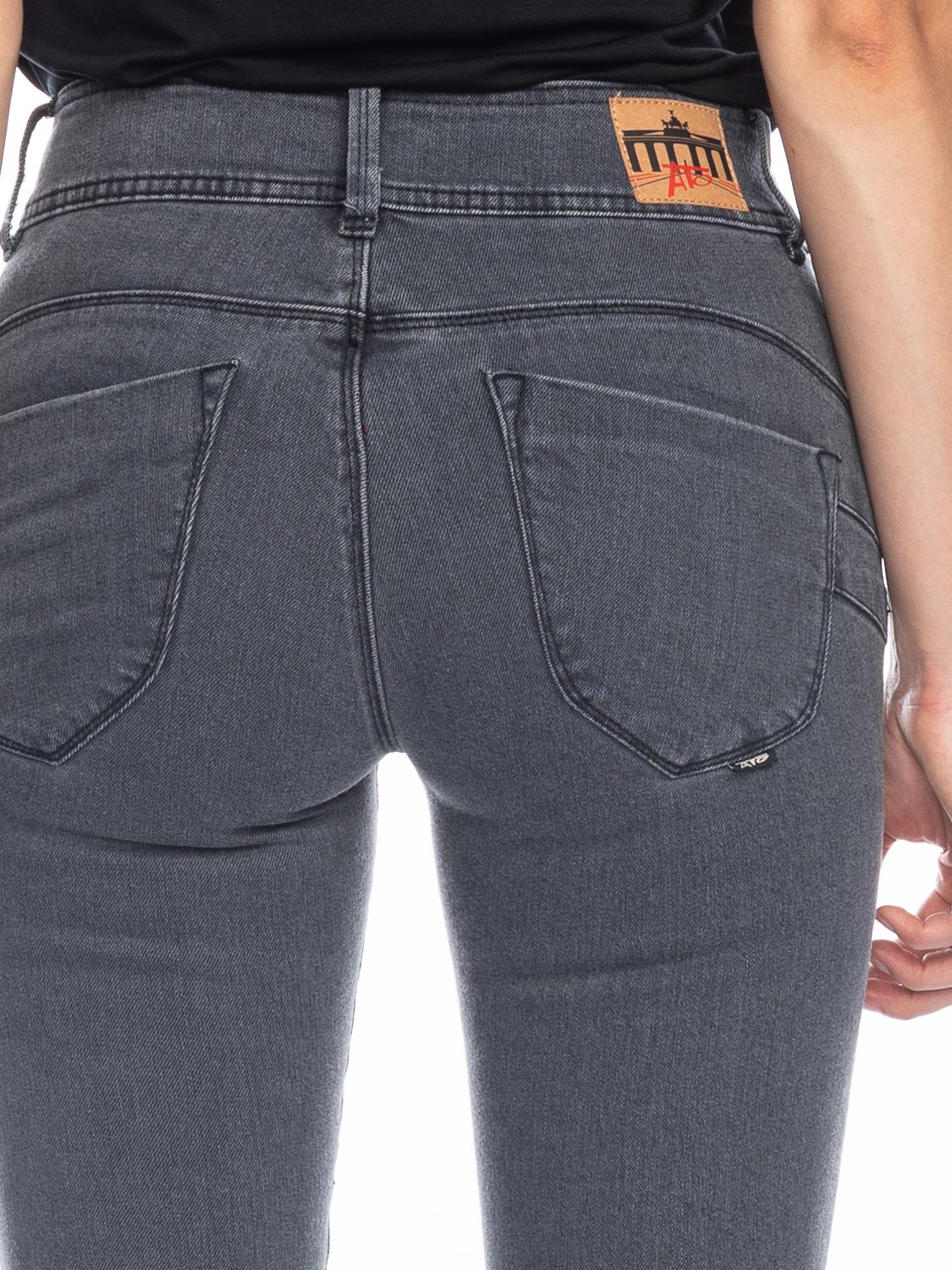 Ato Berlin - Jeans Jackie Slim Fit, Grau