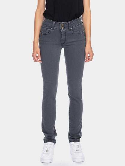 Ato Berlin - Jeans Jackie Slim Fit, Grau