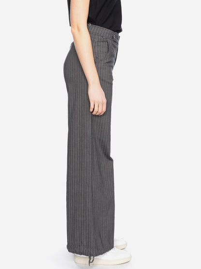 Ato Berlin Stoffhose Fiona, schw./grau