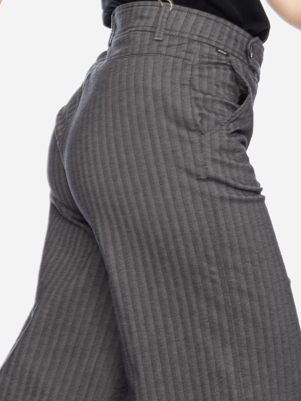 Ato Berlin Stoffhose Fiona, schw./grau