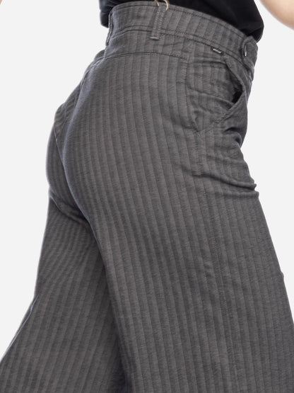 Ato Berlin Stoffhose Fiona, schw./grau