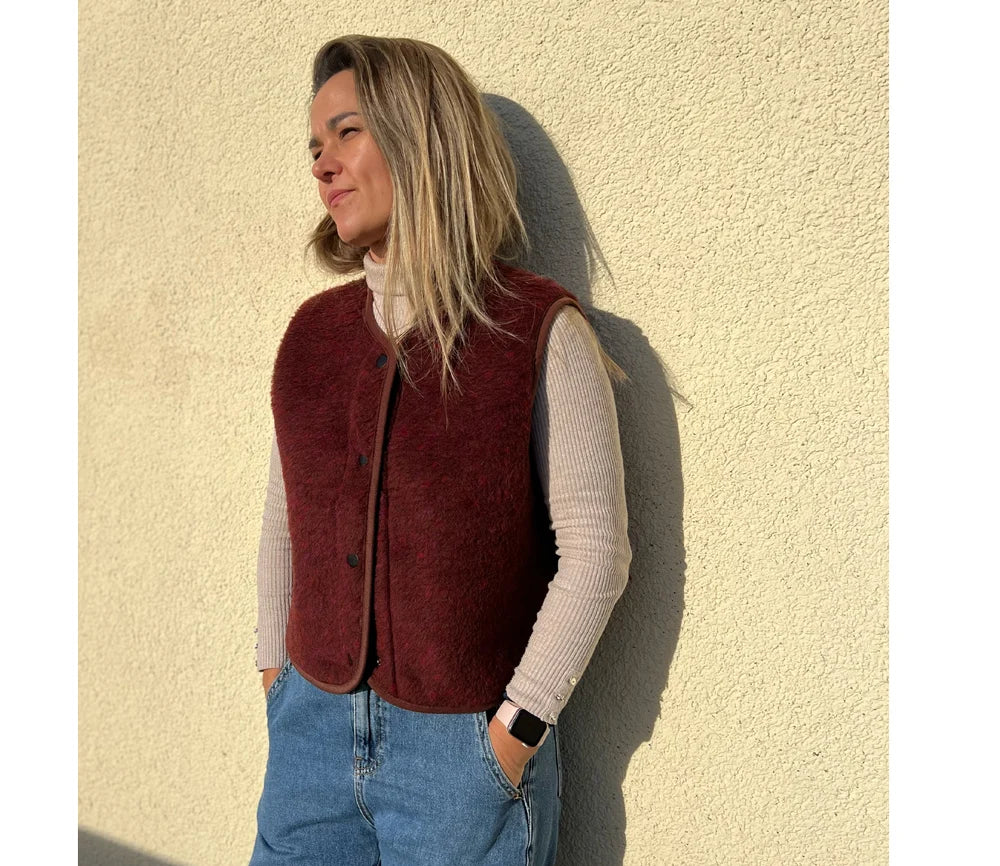 Alwero Damen-Weste TYB, Red Multi Dots