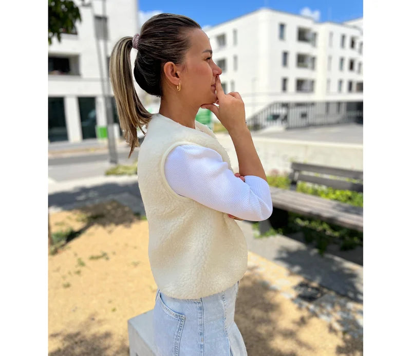 Alwero Damen-Weste TYB, Offwhite