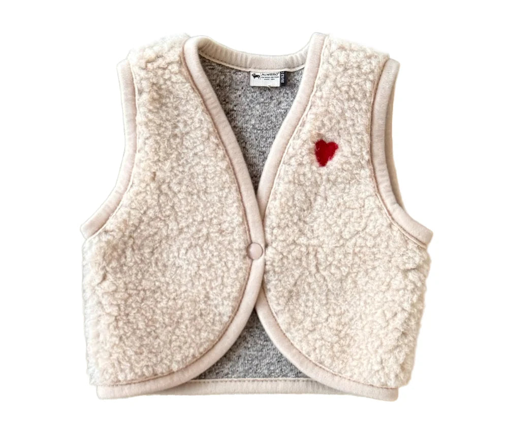 Alwero Baby-Weste Lulu, Sandy Brown Herz