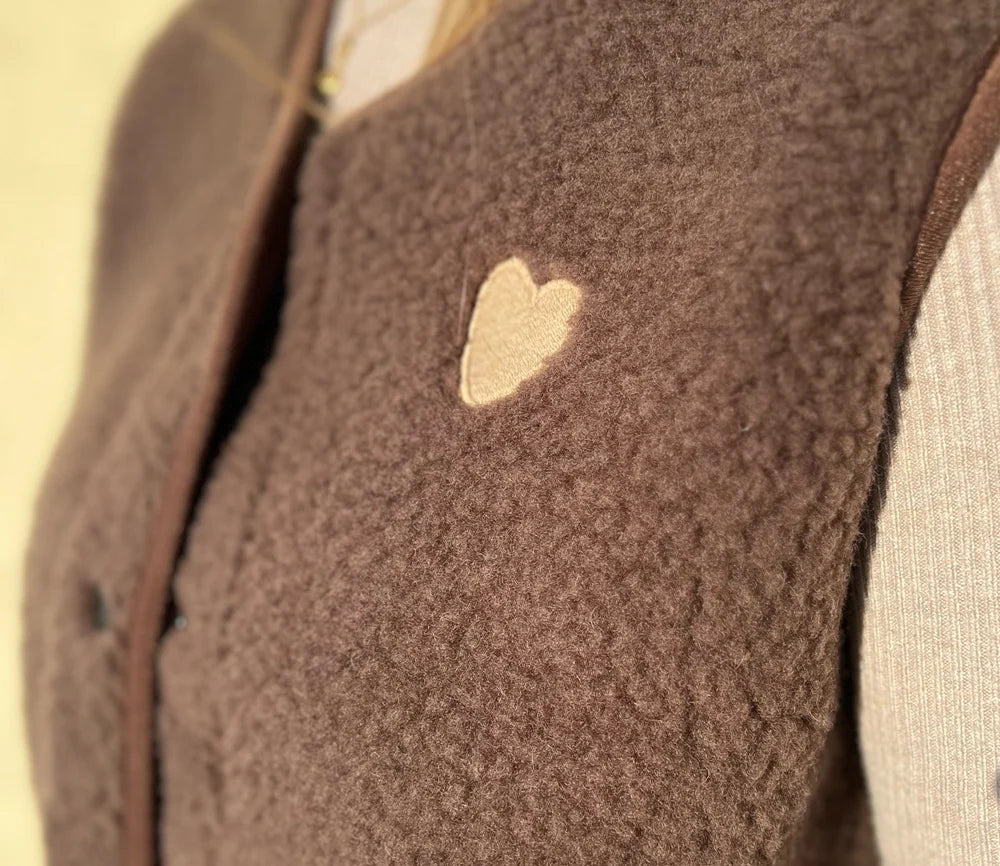 Alwero Damen-Weste TYB, Chocolate/Herz
