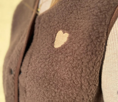 Alwero Damen-Weste TYB, Chocolate/Herz