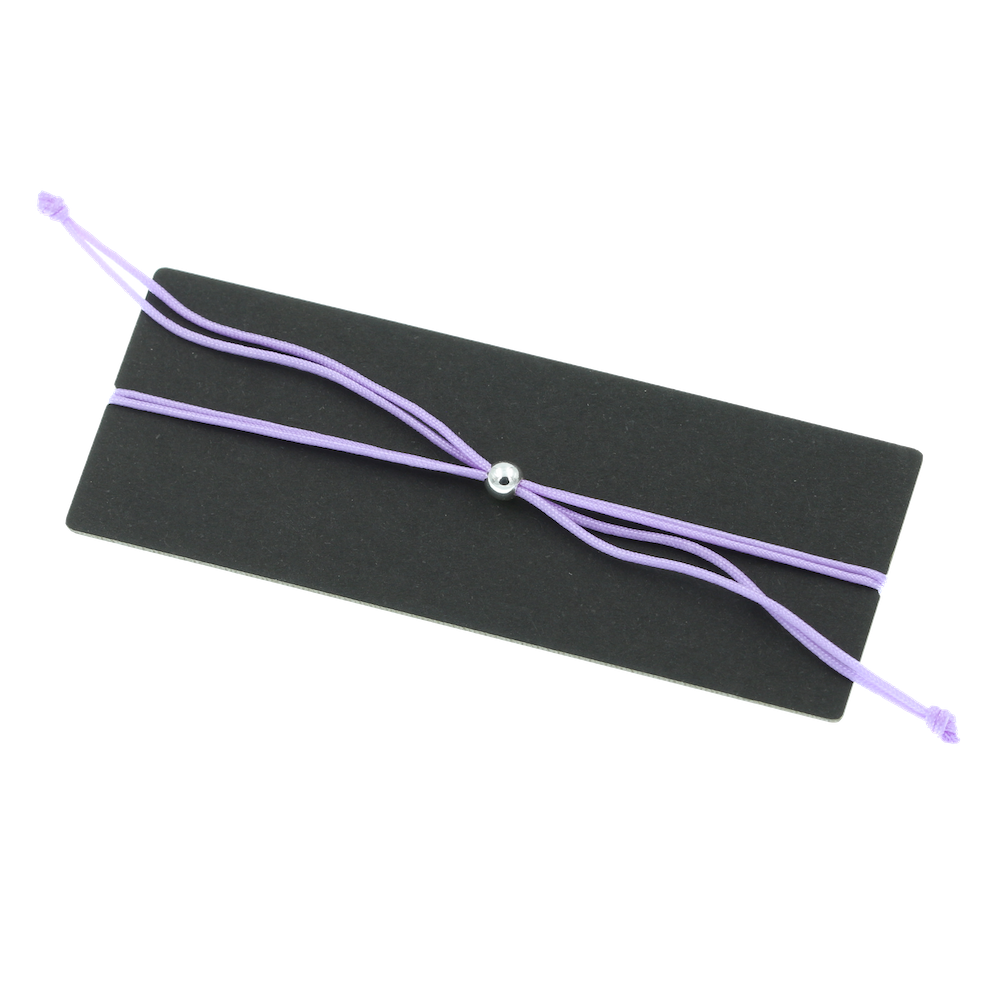 Armband Blume des Lebens Nussholz, Lila