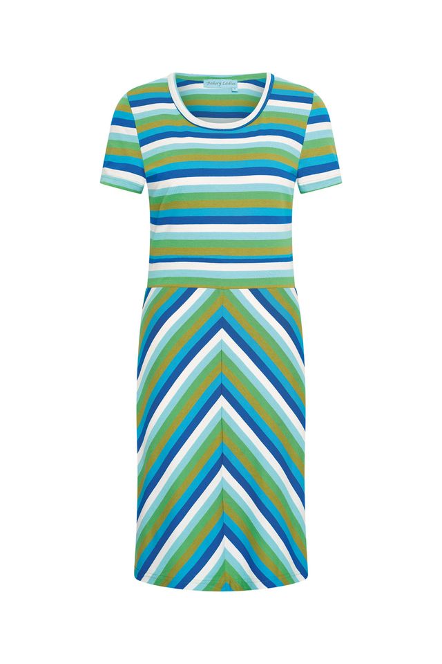 Bakery Ladies Megan Dress, Stripe Menthol