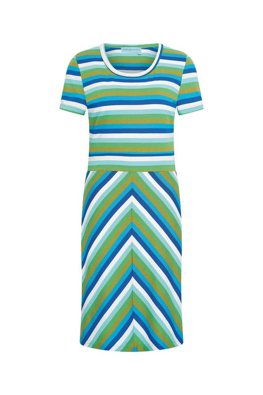 Bakery Ladies Megan Dress, Stripe Menthol