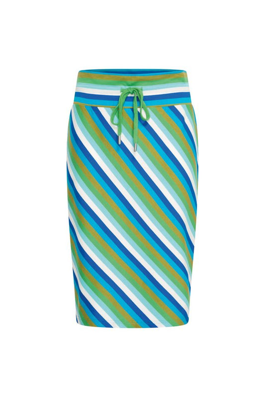 Bakery Ladies Skirt Tube, Stripe Menthol