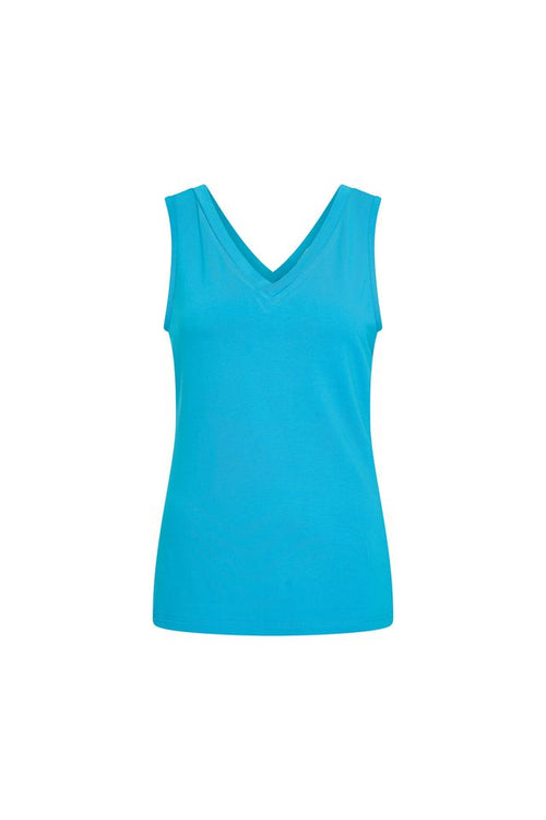 Bakery Ladies Top Simone, Blue Curacao