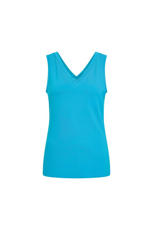 Bakery Ladies Top Simone, Blue Curacao