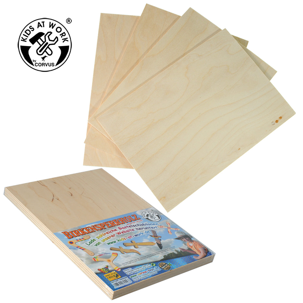 Birkensperrholz 4er-Set