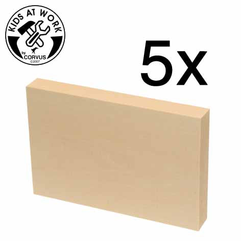 Lindenholz A6, 5er Set