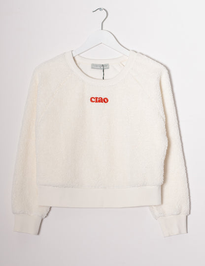M.Yéyé Cuddle Up Sweatshirt, White