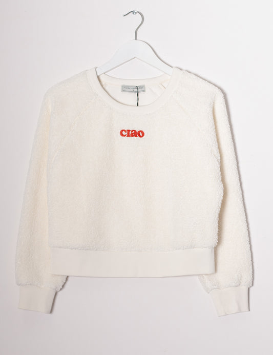M.Yéyé Cuddle Up Sweatshirt, White
