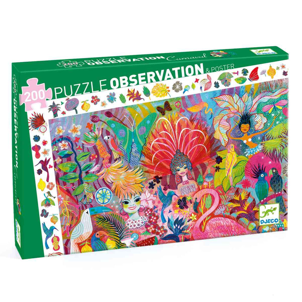 Djeco Wimmelpuzzle 200 Teile, Rio Karneval
