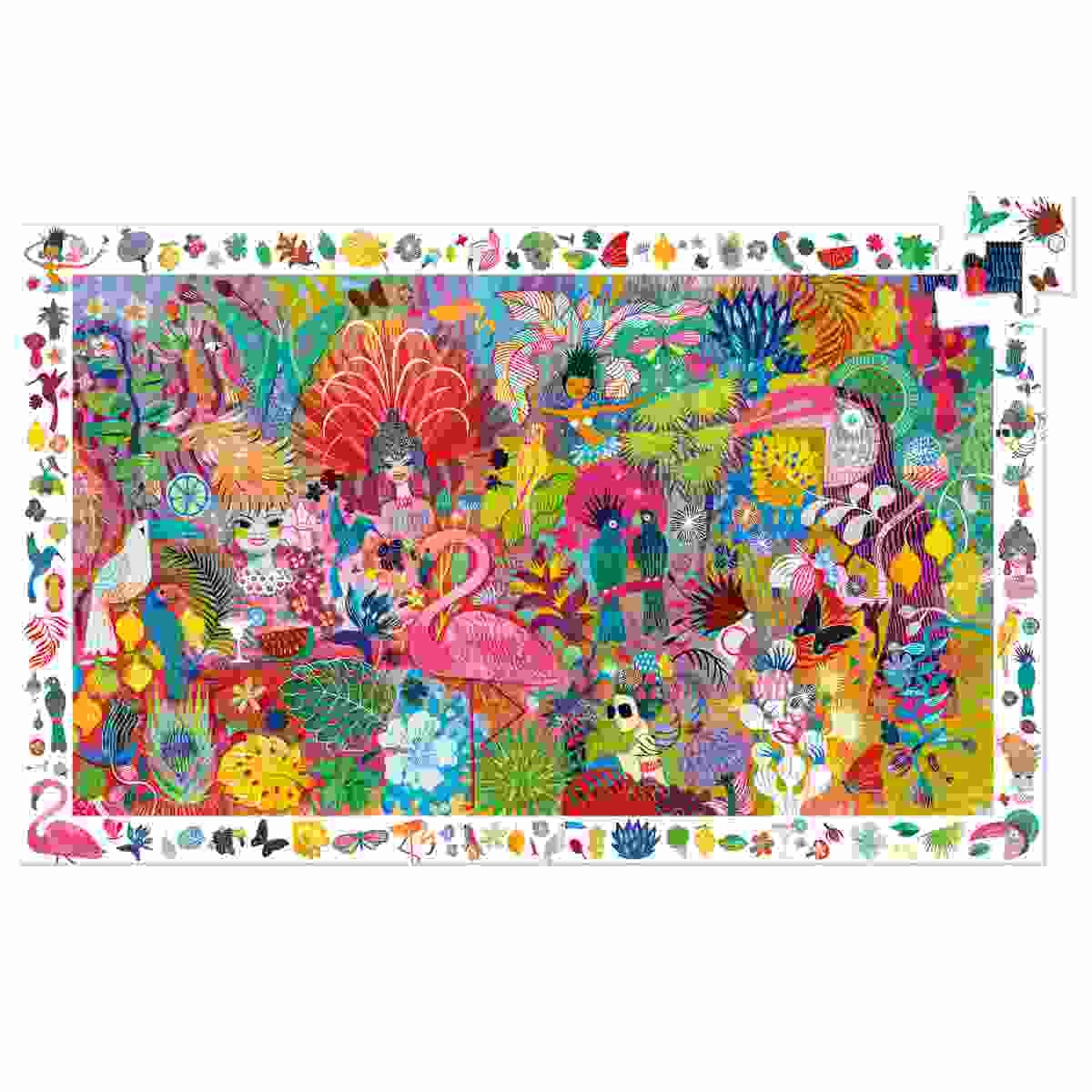 Djeco Wimmelpuzzle 200 Teile, Rio Karneval