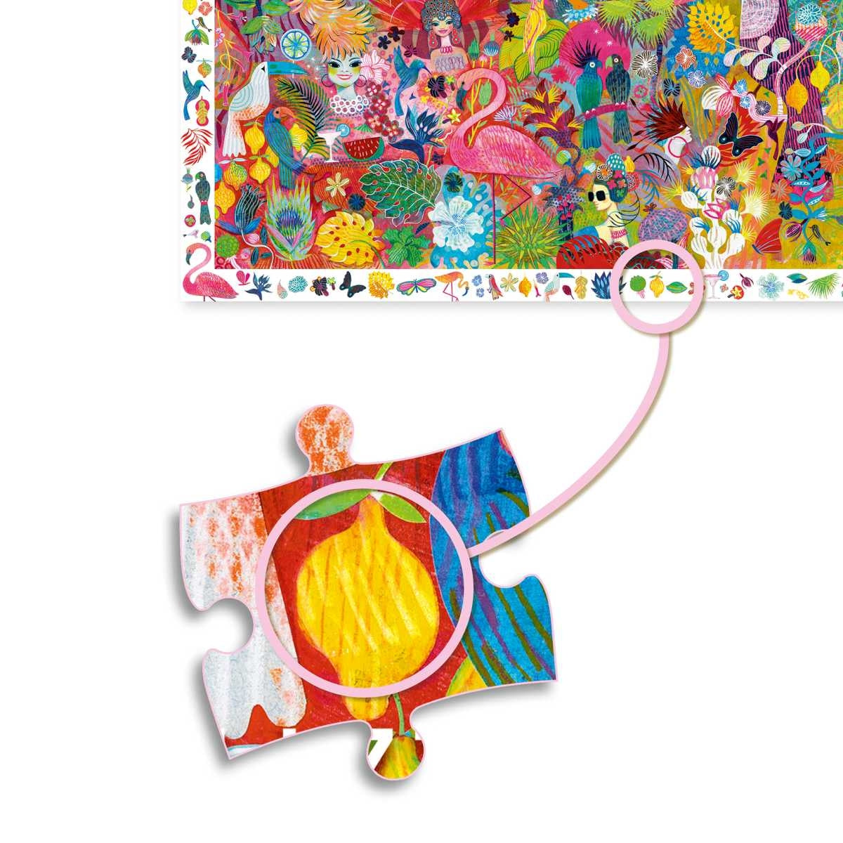 Djeco Wimmelpuzzle 200 Teile, Rio Karneval