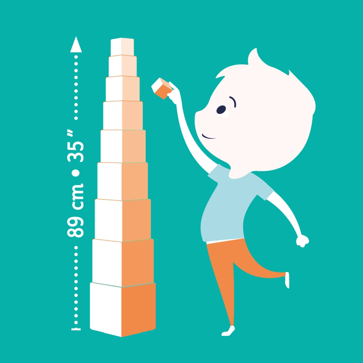 Djeco Stapelturm Regenbogen