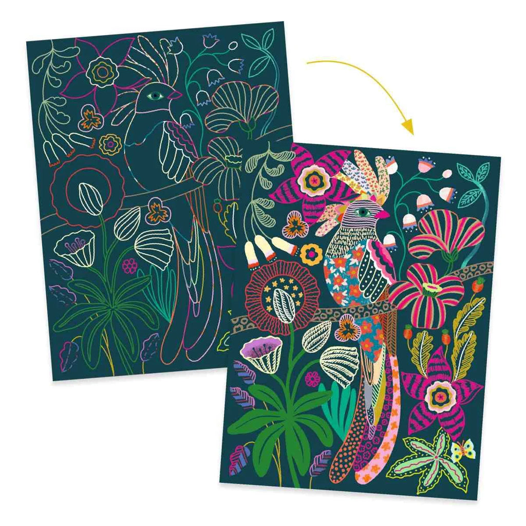 Djeco Kratzbilder, Rokoko