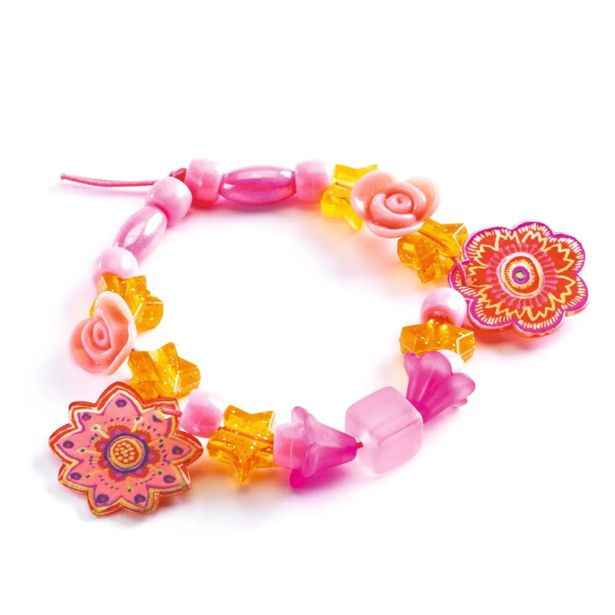 Djeco Perlenset/Schmuck basteln, Blumen