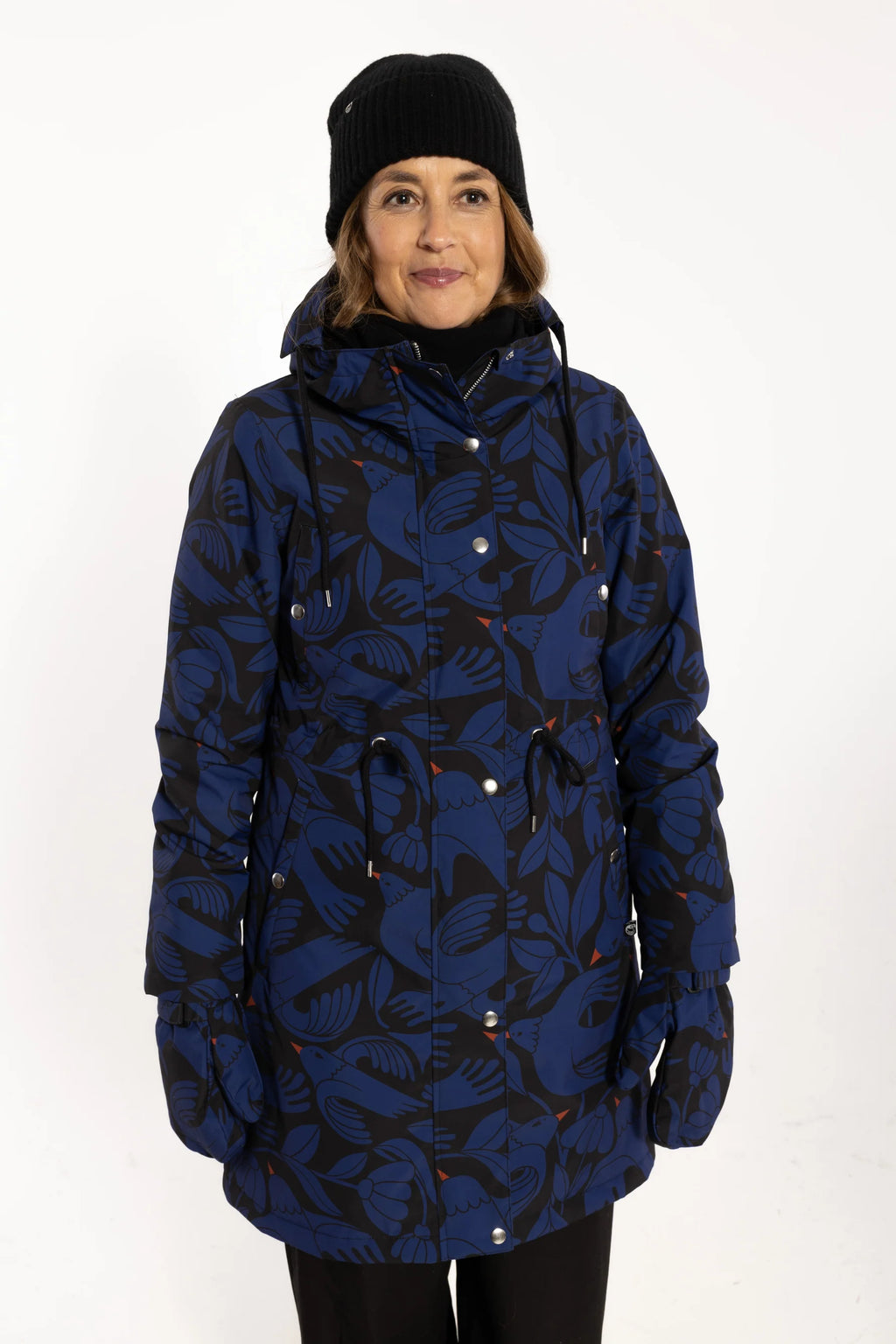 DanefaeCPH Winterparka DaneNora, Black/DeepBlue BirdieUp