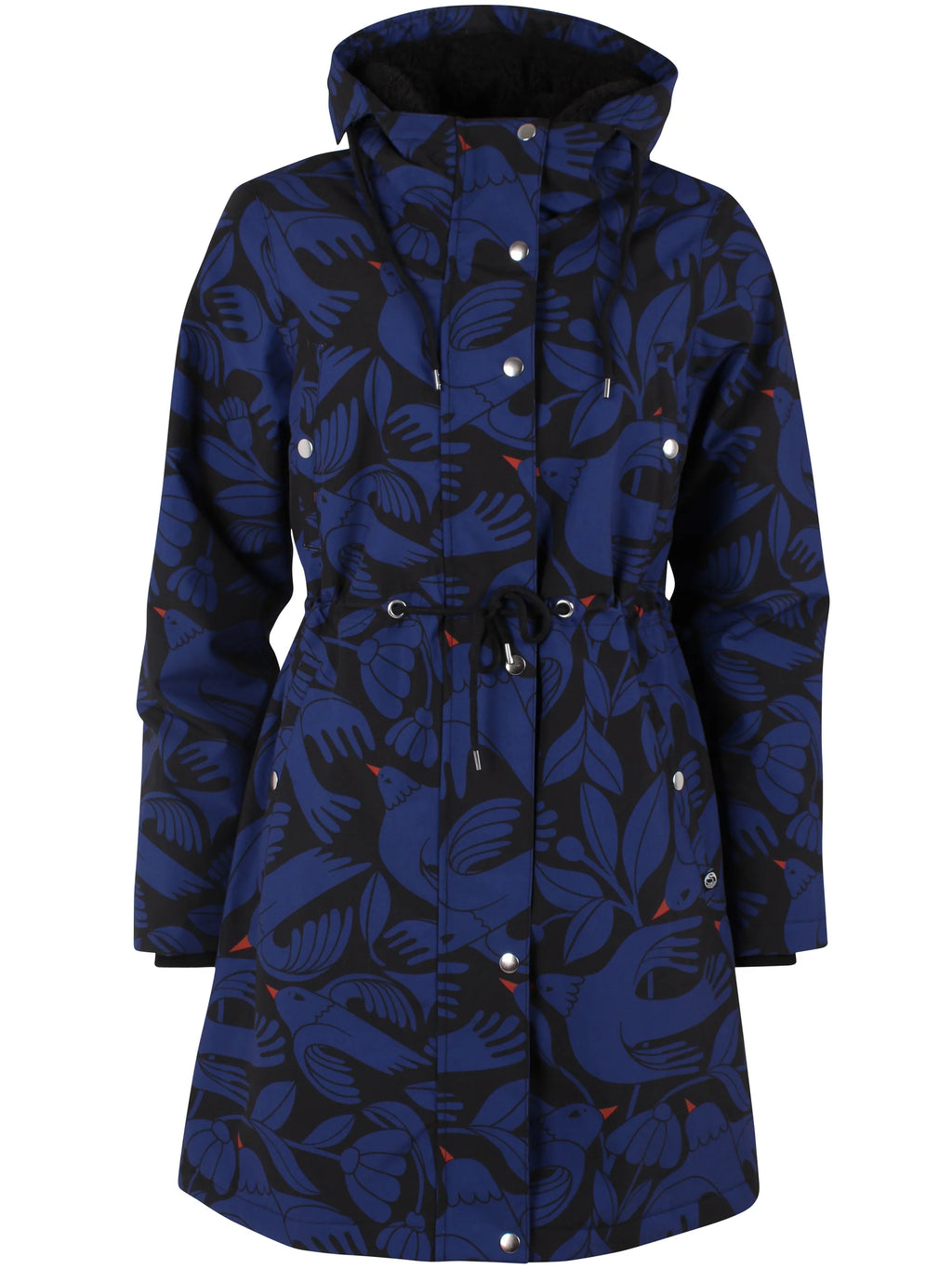 DanefaeCPH Winterparka DaneNora, Black/DeepBlue BirdieUp