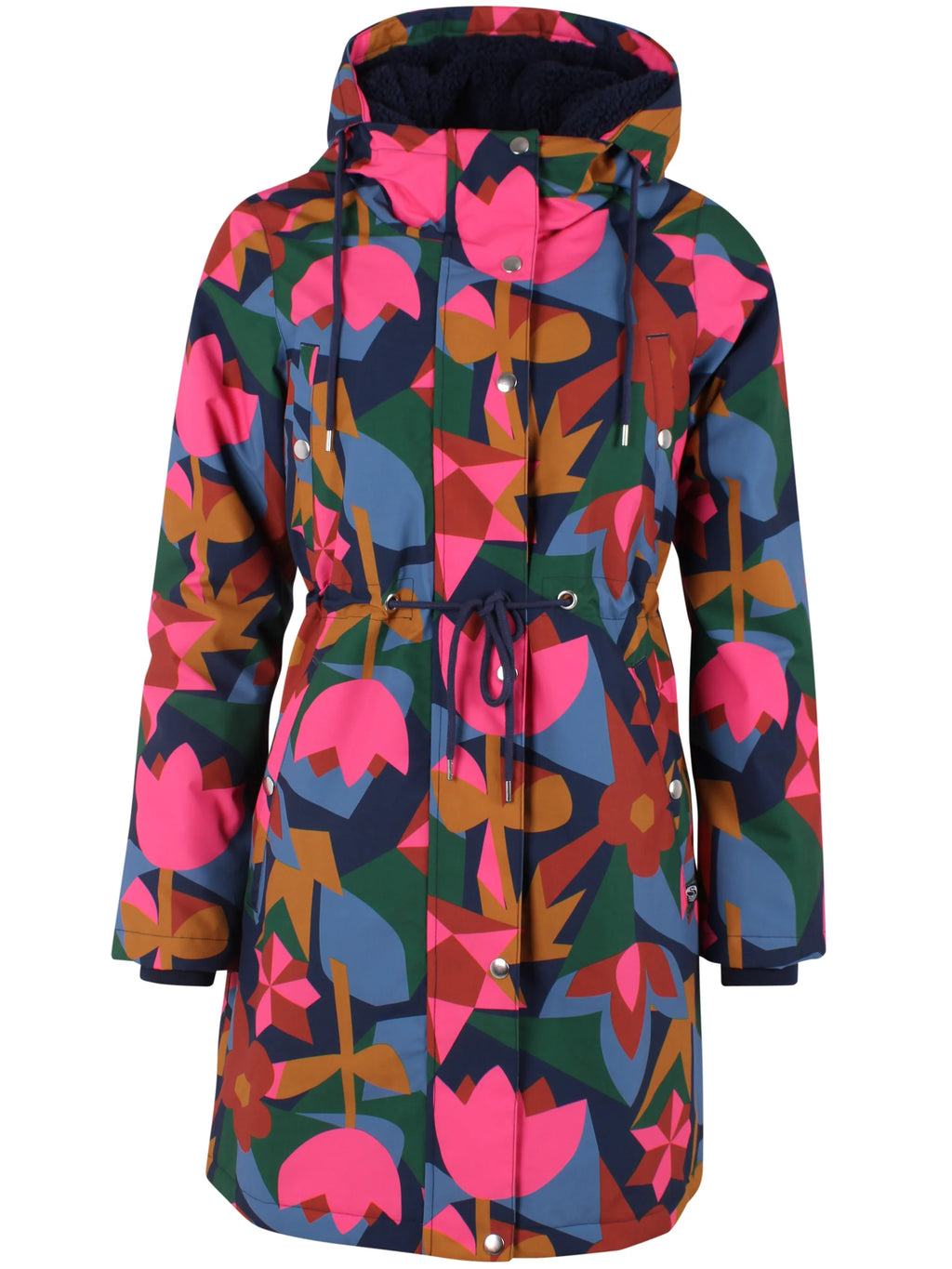DanefaeCPH Winterparka DaneNora, Navy/Cherry Geofleur
