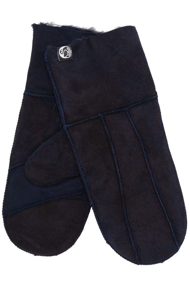 Danefae Fäustlinge Schaf-Fell rec., navy