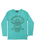 Danefae Langarmshirt Schulkind, Aqua