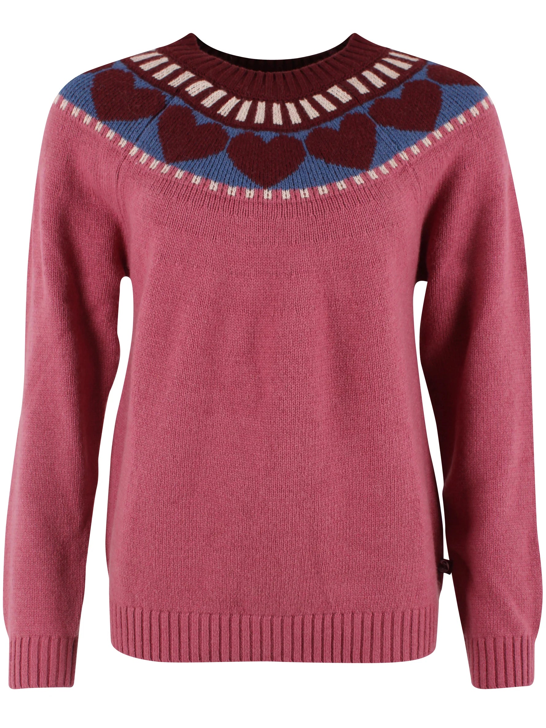 DanefaeCPH Daneglamping Wool Sweater, Berry Heart
