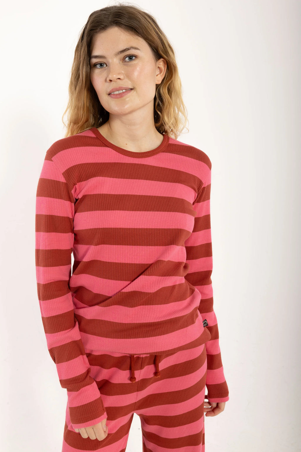 DanefaeCPH Danehero Ribbing Tee, chili/cherry